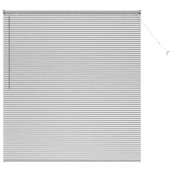 Щора за прозорец С завеси Сребрист Алуминий