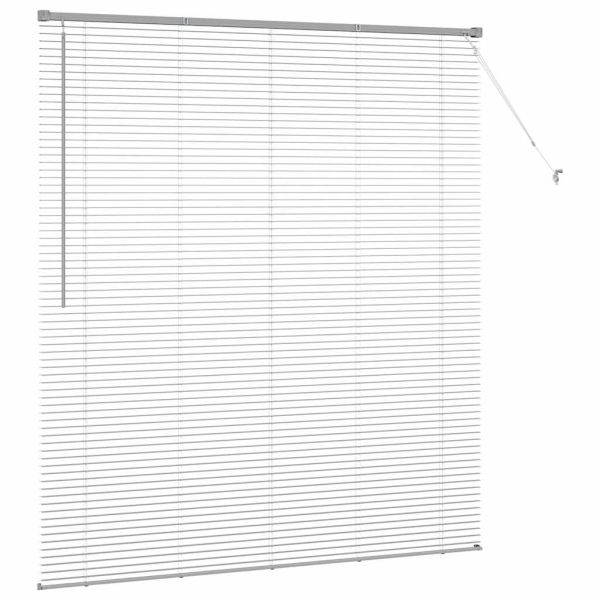 Щора за прозорец С завеси Сребрист Алуминий