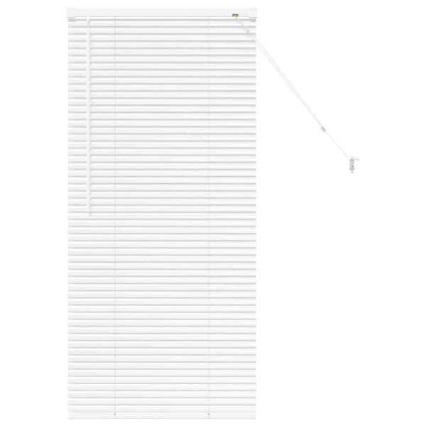 Щора за прозорец С завеси Бяло Алуминий