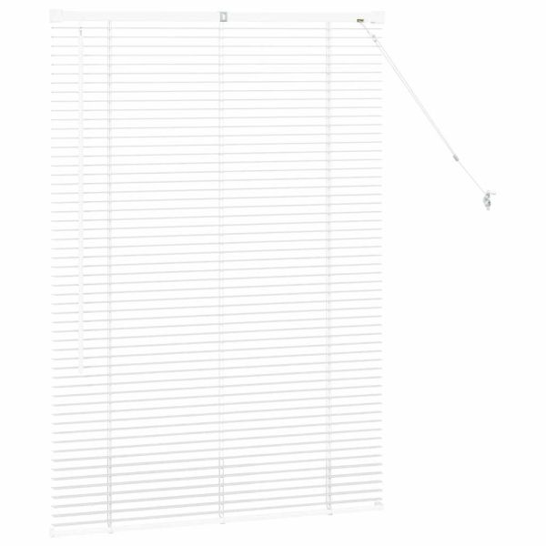 Щора за прозорец С завеси Бяло Алуминий