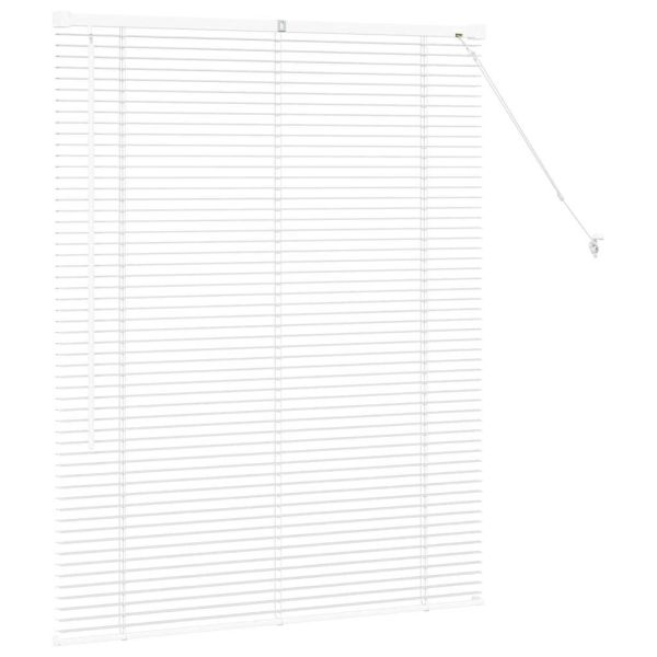 Щора за прозорец С завеси Бяло Алуминий