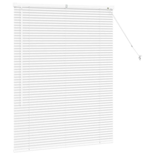 Щора за прозорец С завеси Бяло Алуминий