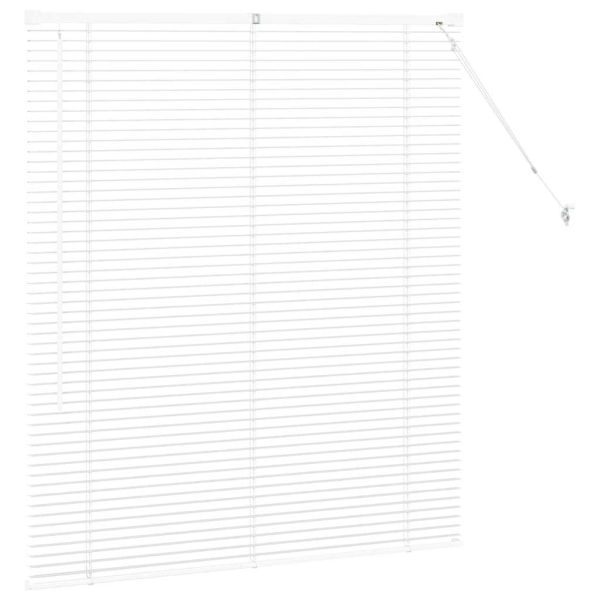 Щора за прозорец С завеси Бяло Алуминий