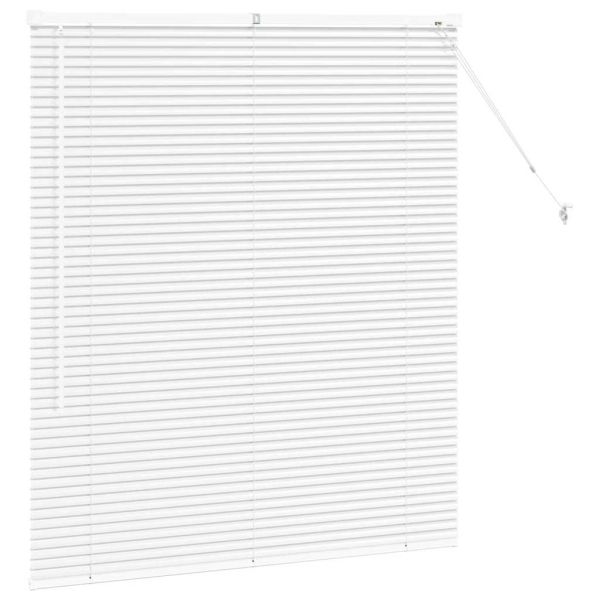 Щора за прозорец С завеси Бяло Алуминий