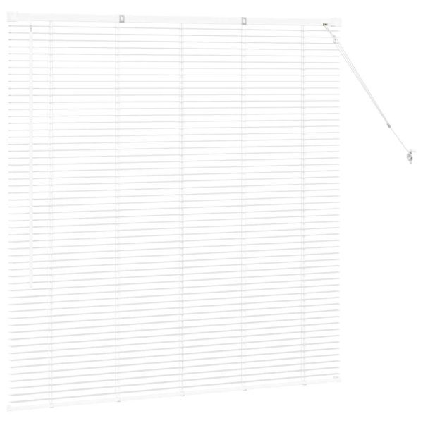 Щора за прозорец С завеси Бяло Алуминий