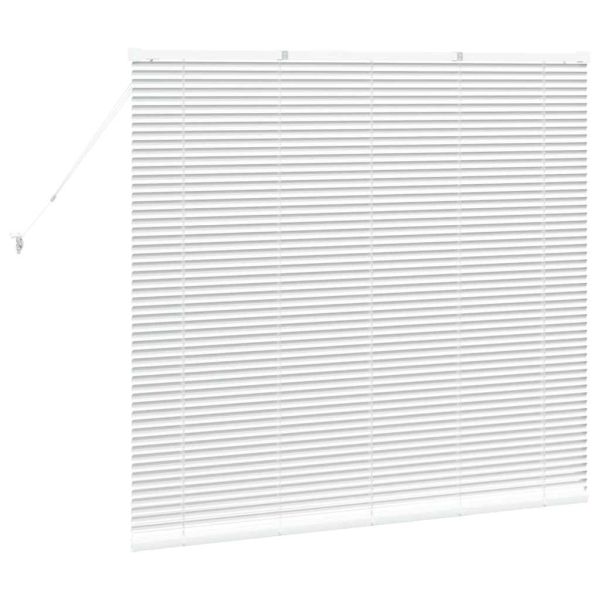 Вертикални щори С завеси Бяло 130 x 145 см Алуминий