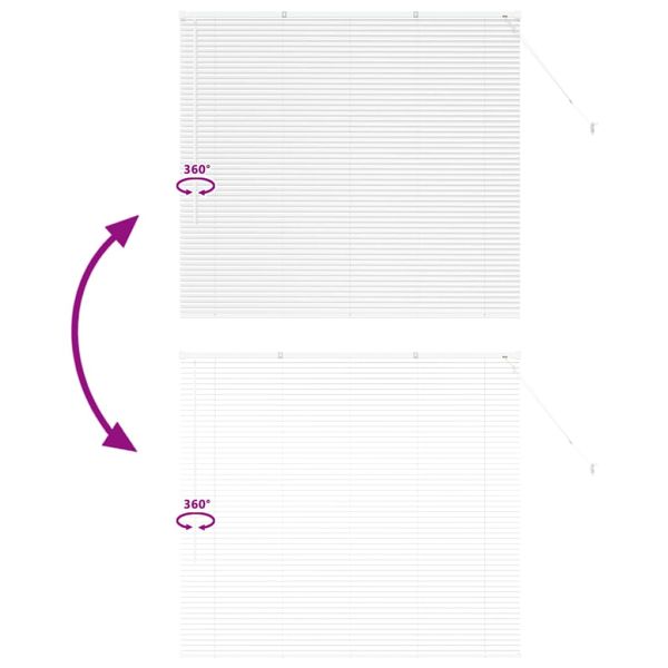 Вертикални щори С завеси Бяло 130 x 145 см Алуминий