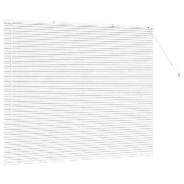 Щора за прозорец С завеси Бяло Алуминий
