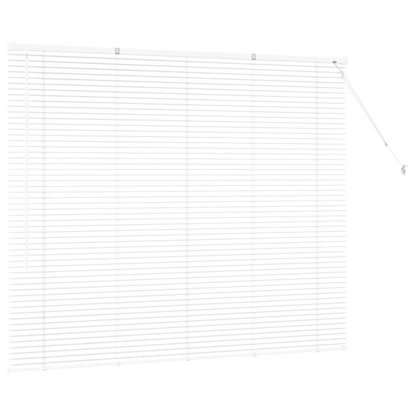 Щора за прозорец С завеси Бяло Алуминий