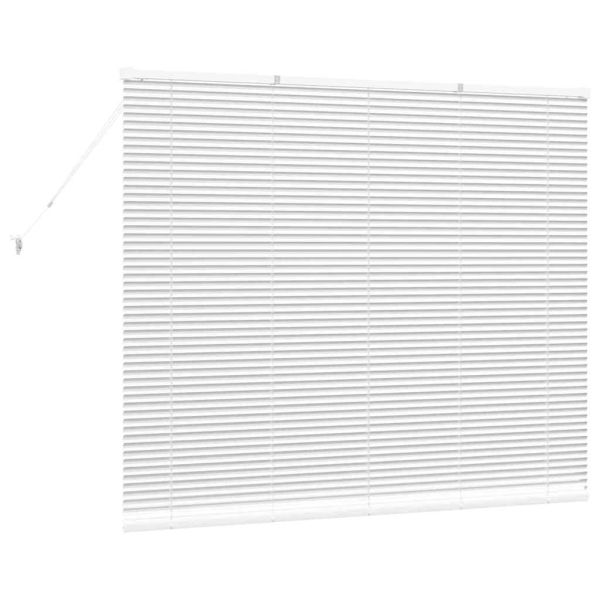 Щора за прозорец С завеси Бяло Алуминий