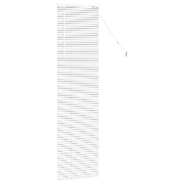 Щора за прозорец С завеси Бяло Алуминий