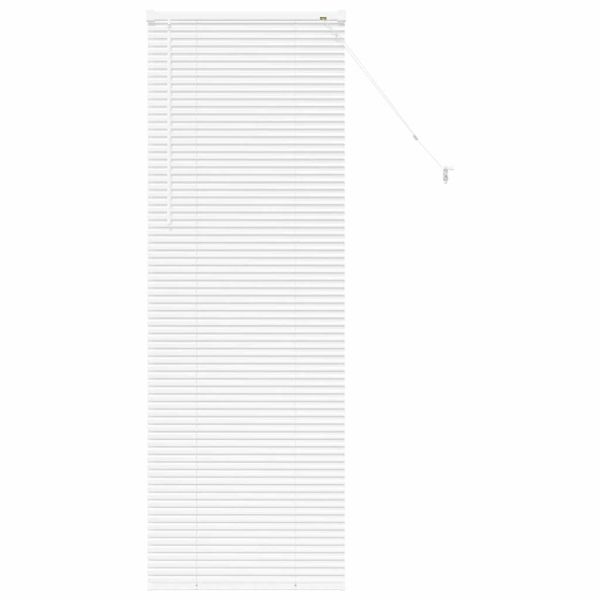 Щора за прозорец С завеси Бяло Алуминий