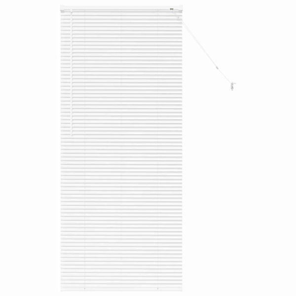 Вертикални щори С завеси Бяло 175 x 75 см Алуминий