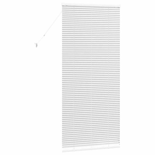 Вертикални щори С завеси Бяло 175 x 80 см Алуминий