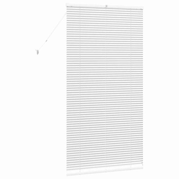 Вертикални щори С завеси Бяло 175 x 90 см Алуминий