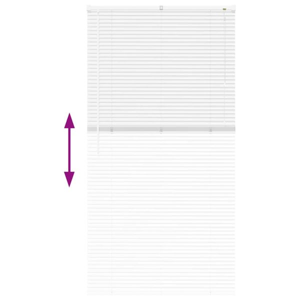 Вертикални щори С завеси Бяло 175 x 95 см Алуминий