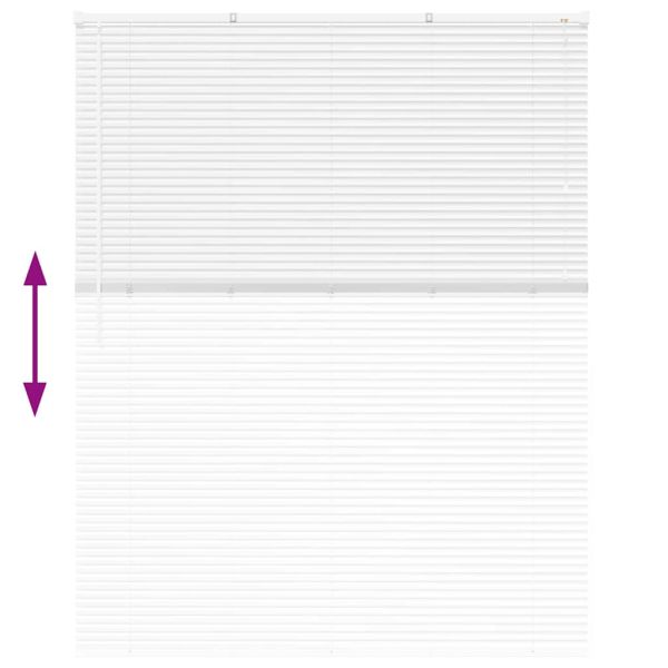 Вертикални щори С завеси Бяло 175 x 145 см Алуминий