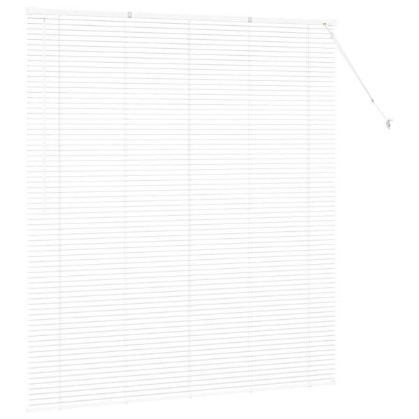 Вертикални щори С завеси Бяло 175 x 155 см Алуминий