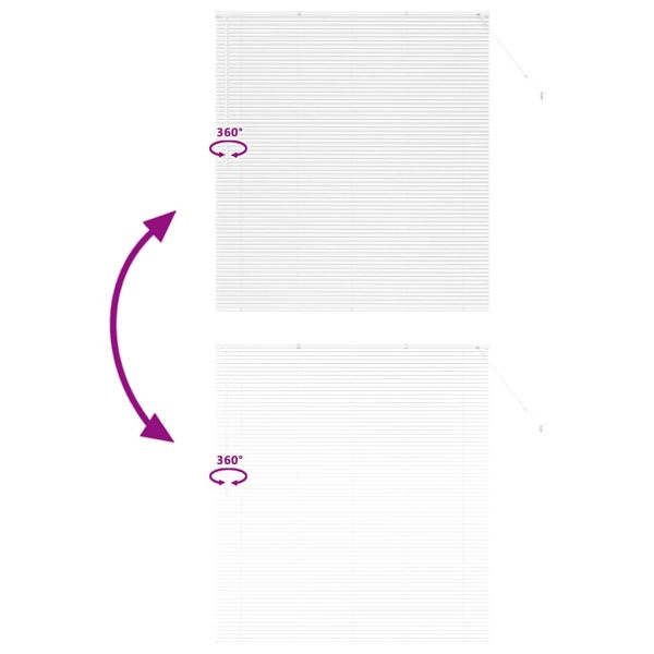 Вертикални щори С завеси Бяло 175 x 155 см Алуминий
