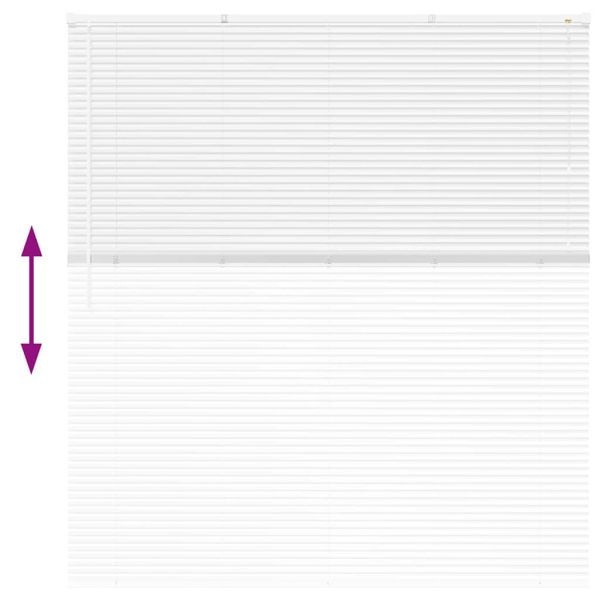 Вертикални щори С завеси Бяло 175 x 155 см Алуминий