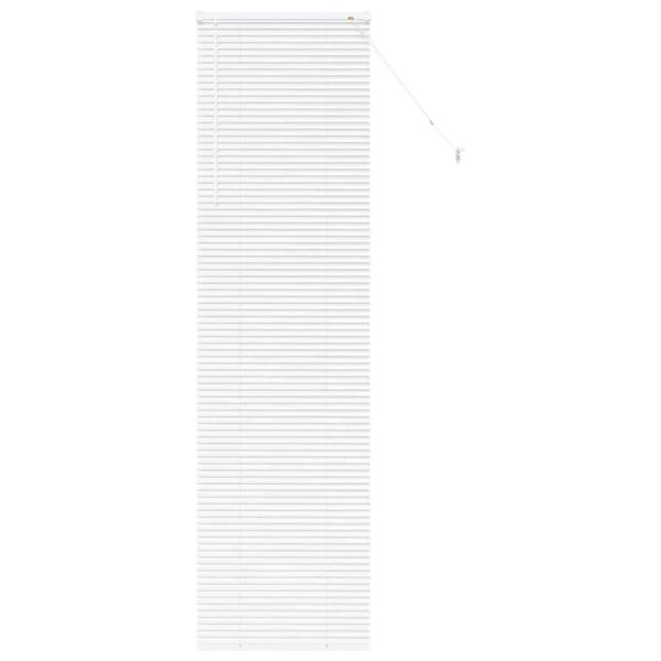 Вертикални щори С завеси Бяло 220 x 55 см Алуминий