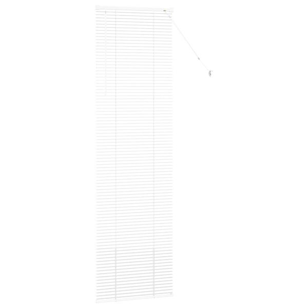 Вертикални щори С завеси Бяло 220 x 60 см Алуминий