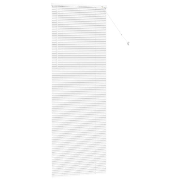 Вертикални щори С завеси Бяло 220 x 75 см Алуминий
