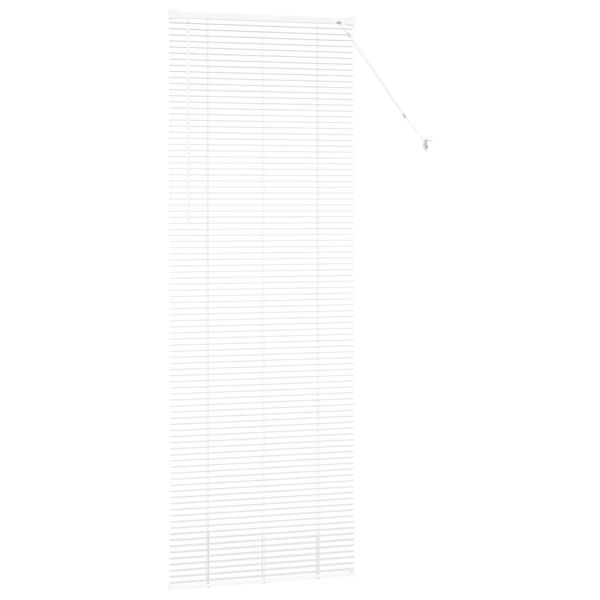 Вертикални щори С завеси Бяло 220 x 80 см Алуминий