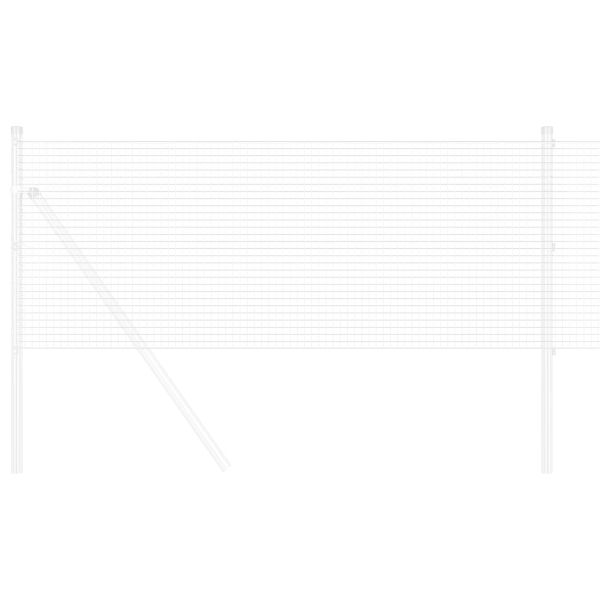 Заварена мрежа ограда Сребрист 0.8 x 10 m