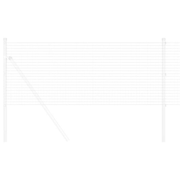 Заварена мрежа ограда Сребрист 0.8 x 25 m