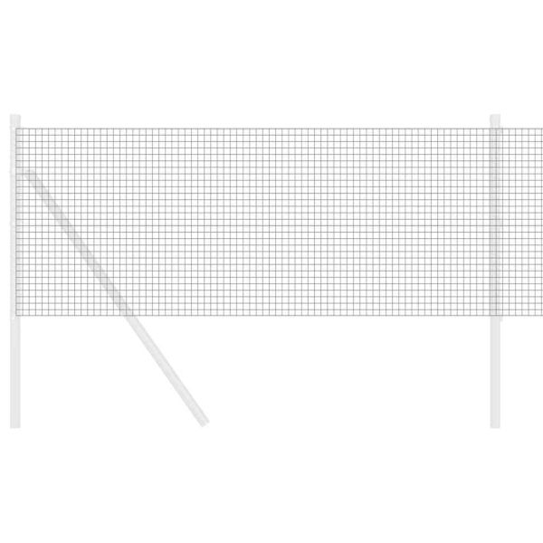 Заварена мрежа ограда Сив 0.8 x 10 m