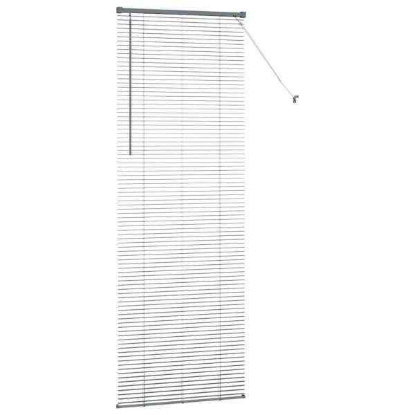 Вертикални щори Тъмен сив 220 x 75 см Алуминий