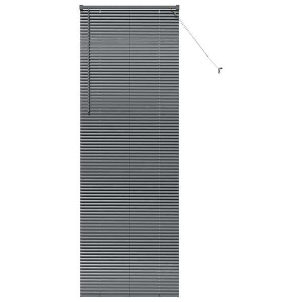 Щора за прозорец С завеси Тъмносив Алуминий