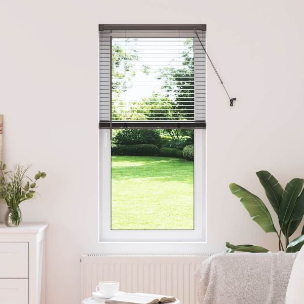 Вертикални щори С завеси Черно 130 x 60 см Алуминий