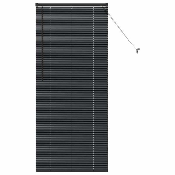 Щора за прозорец С завеси Черно Алуминий