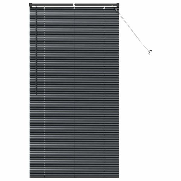 Щора за прозорец С завеси Черно Алуминий