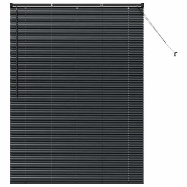 Щора за прозорец С завеси Черно Алуминий