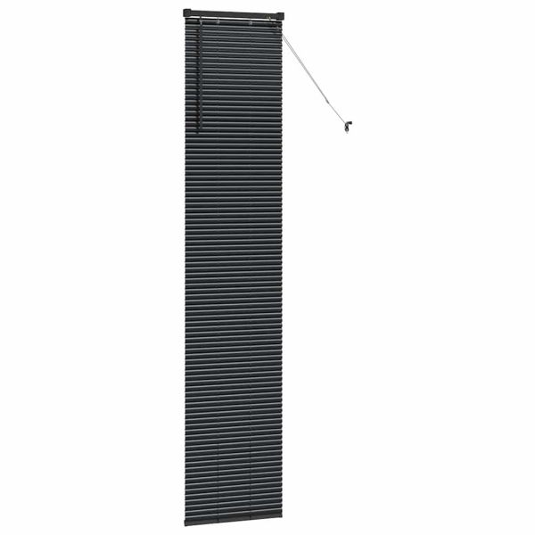 Щора за прозорец С завеси Черно Алуминий