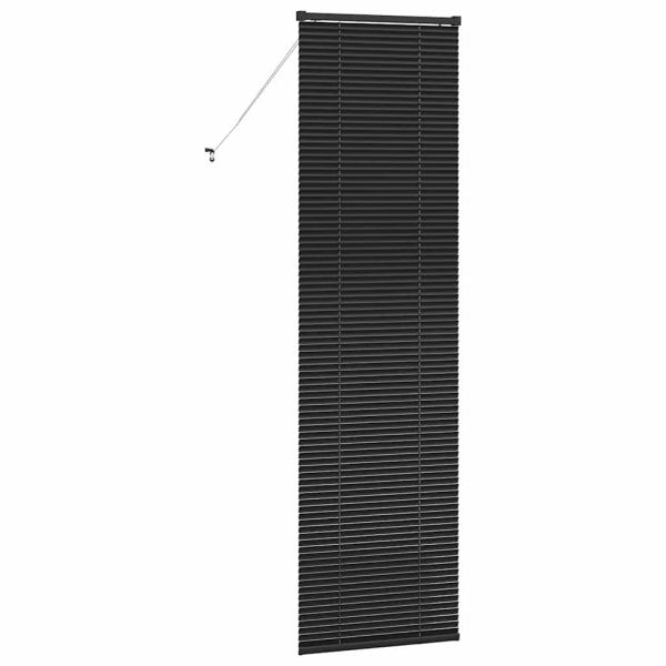 Щора за прозорец С завеси Черно Алуминий