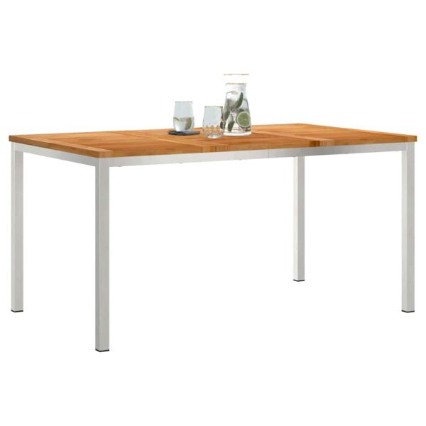 Масазахранене Кафяво 150 x 90 x 75 cm Солидно тиково дърво