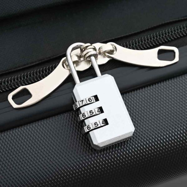 Куфар с заключване Черно 50 x 30 x 76 см ABS пластмаса