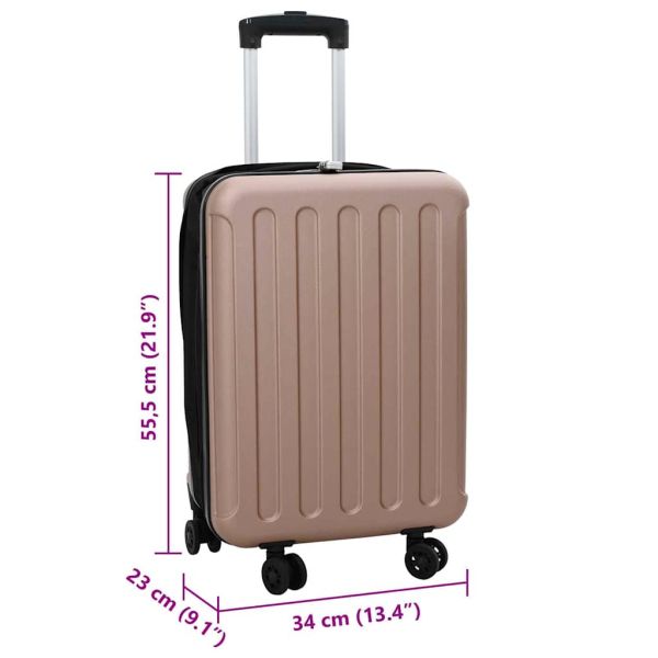 Куфар Розово златисто 34 x 23 x 55.5 см ABS пластмаса