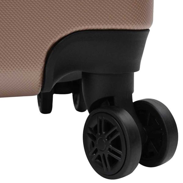 Куфар 3 pcs Розово злато 50 x 31 x 78 см ABS пластмаса