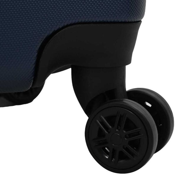 Куфар 3 pcs Тъмен син 50 x 31 x 78 см ABS пластмаса