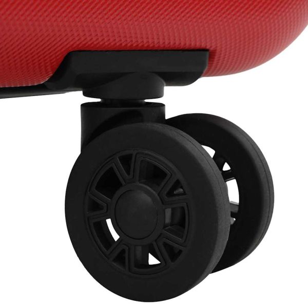 Куфар с заключване Червено 34 x 23 x 55.5 см ABS пластмаса