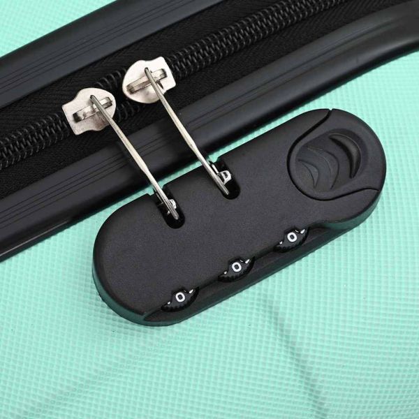 Куфар 3 pcs Ментово зелен 50 x 31 x 78 см ABS пластмаса