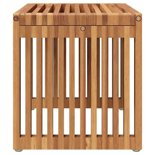 Странична масичка за градина Кафяво 50 x 32,5 x 35 см