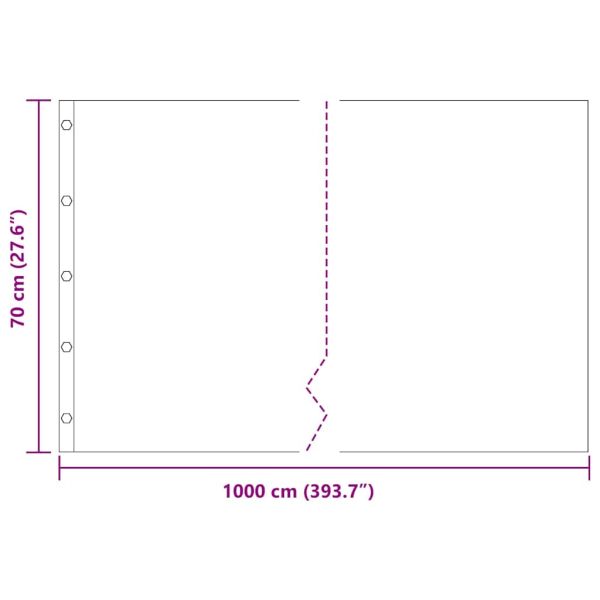Коренова бариера Черно 0,7 x 10 м Полиетилен