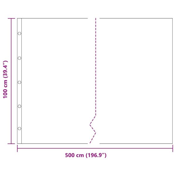 Коренова бариера Черно 1 x 5 m Полиетилен
