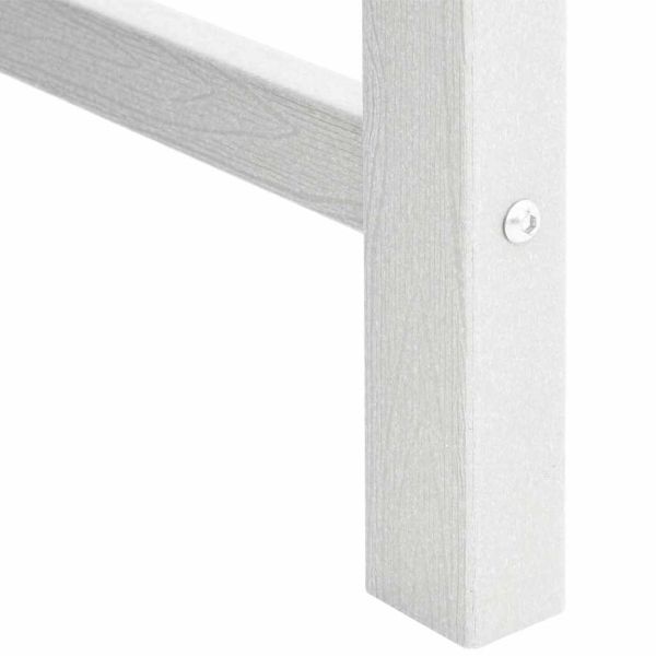 Градински стол за хранене 2 pcs Бяло 65,5 x 59 x 88 см HDPE